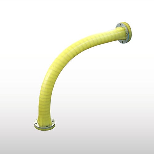 Codo para cañería de polímero - EXTRACURVE™ - WAMGROUP S.p.A - para transporte neumático / antiabrasiones / 90°