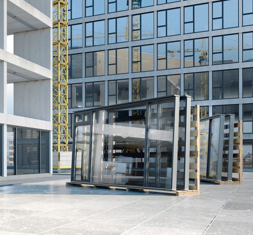 Elemento de fijación para obra de construcción - SFS group - de acero / para vidrio