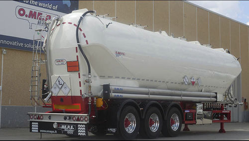 Semirremolque silo - CM 55 Vacuum - OMEPS - para cenizas / para arena / de cemento