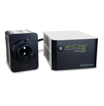 Fuente luminosa fluorescente - X-Cite mini+ - Excelitas Technologies - PCO - LED / blanca / UV
