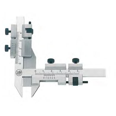 Pie de rey Vernier - 1924 101   - ULTRA PRÄZISION MESSZEUGE - de acero inoxidable / con ajuste de precisión / para la medición de ruedas dentadas