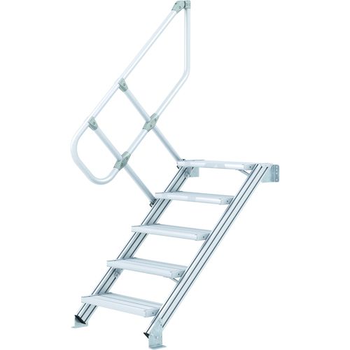 Escalera fija recta - 40055 series - ZARGES - de aluminio / de acero / con barrotes