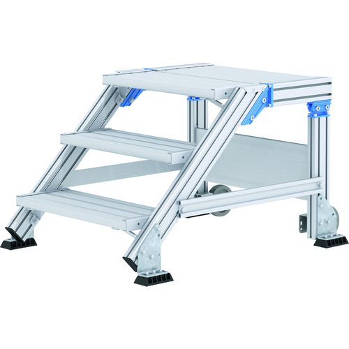 Escalera de tijera estacionaria - 408555 Series - ZARGES - de aluminio / 3 peldaños
