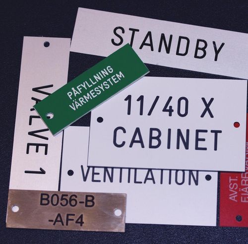 Etiqueta de metal - PE series - Partex Marking Systems - en hojas
