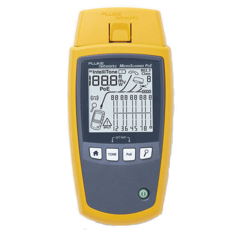 Comprobador de tensión - MicroScanner™  - Fluke Networks - de red Ethernet / de cables / para la industria