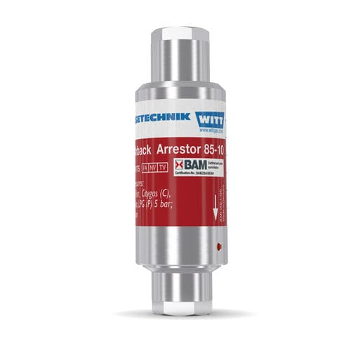 Antirretorno parallamas de proceso - RF85-10N/H-ES VCR - WITT-Gasetechnik - de laboratorio / para la industria química / para la industria del vidrio