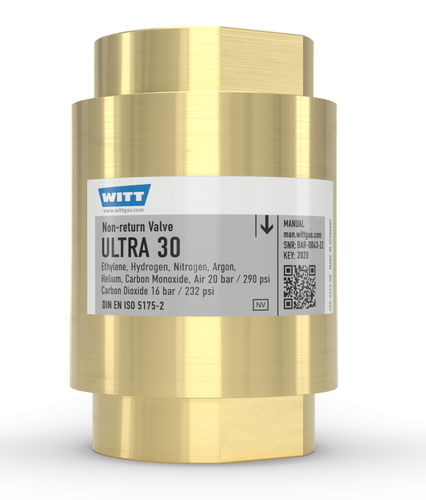 Válvula anti-retorno para gas - ULTRA 30 - WITT-Gasetechnik - DIN / NPT / G