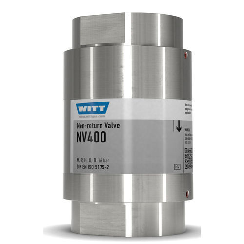 Válvula anti-retorno para gas - 339-ES - WITT-Gasetechnik - roscada / de protección / de acero inoxidable