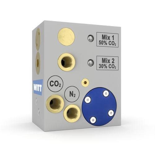 Mezclador de gas 2 canales - KM20-ECO - WITT-Gasetechnik - para la industria de las bebidas / para la industria agroalimentaria / para aplicaciones médicas