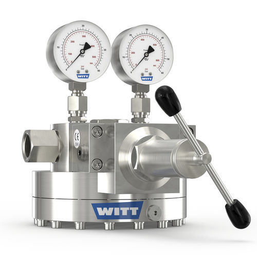 Regulador de presión para gas - 737LE/S-ES - WITT-Gasetechnik - con cúpula / monoetapa / de acero inoxidable