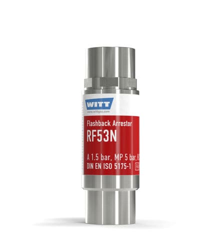 Antirretorno parallamas de laboratorio - RF53N-ES - WITT-Gasetechnik - para la industria química / para la industria del vidrio / para hidrógeno