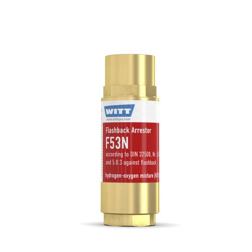 Antirretorno parallamas para hidrógeno - F53N/HHO - WITT-Gasetechnik - para la industria del vidrio / para operación de recorte y soldadura / para reguladores de presión
