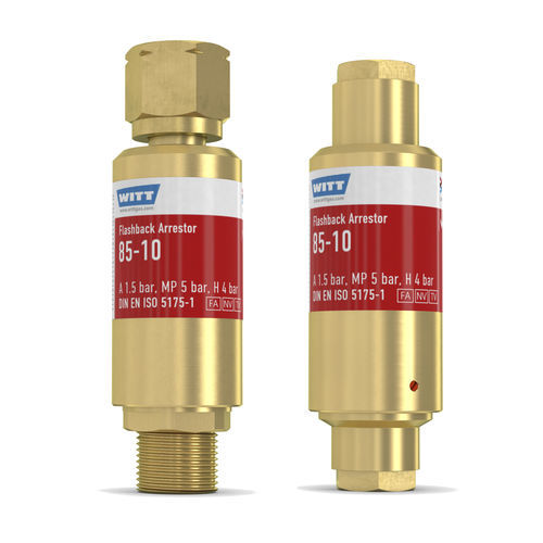 Antirretorno parallamas para operación de recorte y soldadura - 85-10 - WITT-Gasetechnik - para la industria del vidrio / para reguladores de presión / para hidrógeno