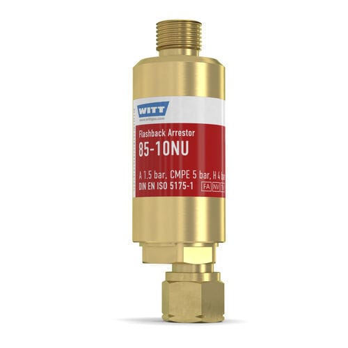 Antirretorno parallamas para operación de recorte y soldadura - 85-10NU - WITT-Gasetechnik