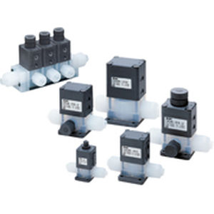 Válvula de membrana - LVC series - SMC PNEUMATIC - con control neumático / de control / para productos químicos
