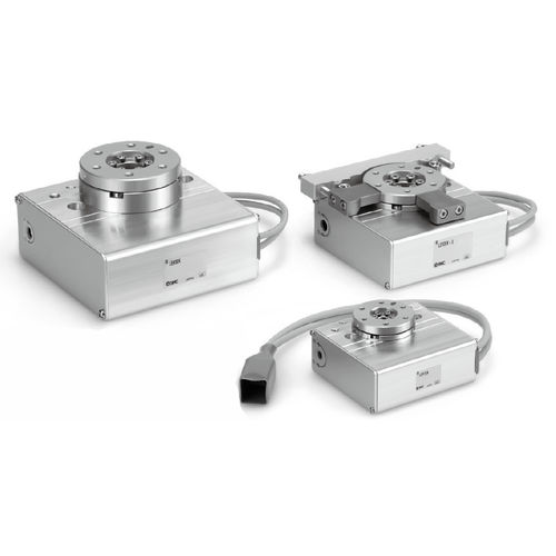 Mesa rotativa eléctrica - LER series - SMC PNEUMATIC - horizontal / para máquina herramienta / automática