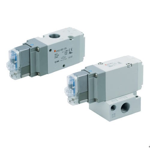 Distribuidor neumático de clapeta - VP series - SMC PNEUMATIC - accionado por solenoide / de control asistido / de 3 vías
