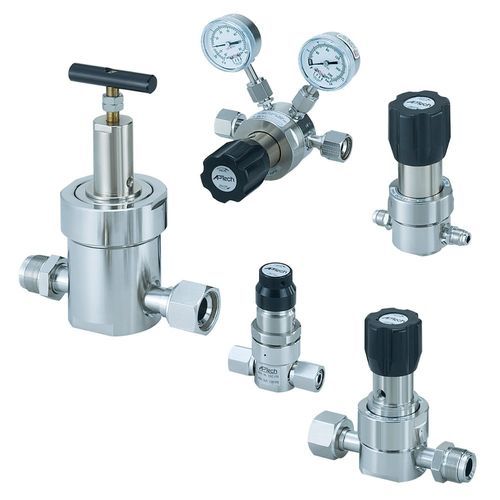 Regulador de contrapresión para gas - AK - SMC PNEUMATIC - de 2 etapas / de acero inoxidable / industrial