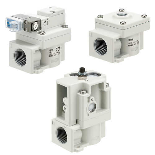 Válvula con actuador eléctrico - IBV series - SMC PNEUMATIC - con control neumático / para aire / de impulso