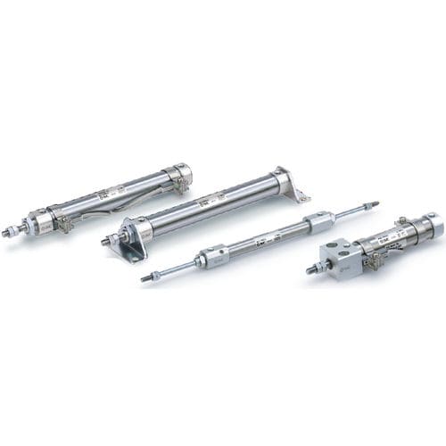 Cilindro neumático - CJ2 series - SMC PNEUMATIC - de vástago / de doble efecto / de simple efecto