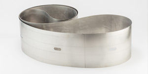 Cinta transportadora de acero inoxidable - Belt Technologies Europe Limited - homogénea / de proceso