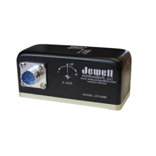 Acelerómetro biaxial - LCF-2530 Series - Jewell Instruments - de cizallamiento / compacto / EMI