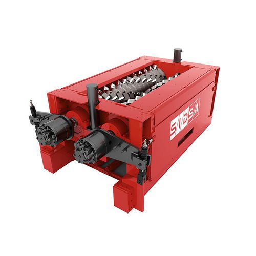 Destrozador de 2 ejes - XLF 4500 - SID Société Industrielle de la Doux SA - de desechos / robusto