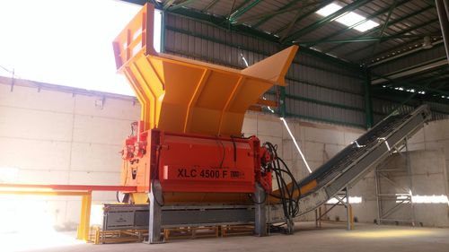 Destrozador de dos ejes - XLF 4500 M - SID Société Industrielle de la Doux SA - para madera / con papel separador / de plástico