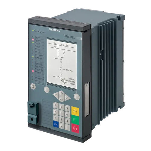 Relé de protección diferencial - SIPROTEC 7SD82 - SIEMENS Energy automation and smart grid - de tensión / para línea eléctrica aérea / para montaje en panel