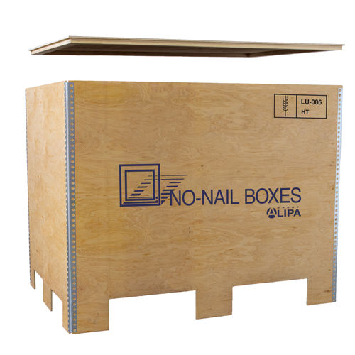 Caja-palé de contrachapado - EUROBOX 61 - NO-NAIL BOXES - para almacenamiento / de transporte / de manipulación