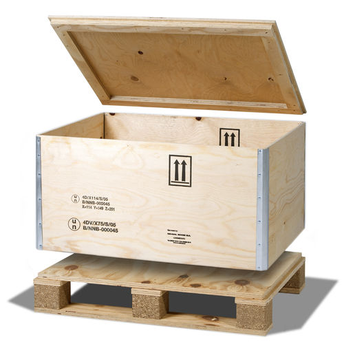 Caja-palé de transporte - RIBOX 61 DG Series - NO-NAIL BOXES - de contrachapado / para almacenamiento / de manipulación