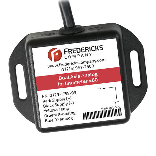 Inclinómetro 2 ejes - 0729-1755-99 - The Fredericks Company - analógico / electrolítico / de alta precisión