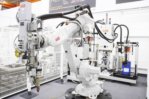 Robot articulado - ABB Robotics - 6 ejes / de dosificación / para techo