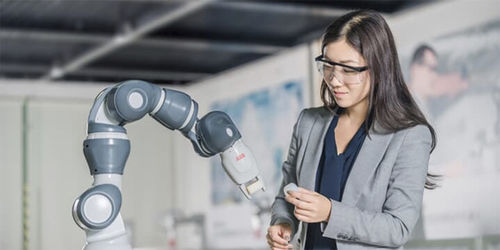 Cobot - YuMi® - IRB 14050 - ABB Robotics - 7 ejes / para ensamblaje / compacto