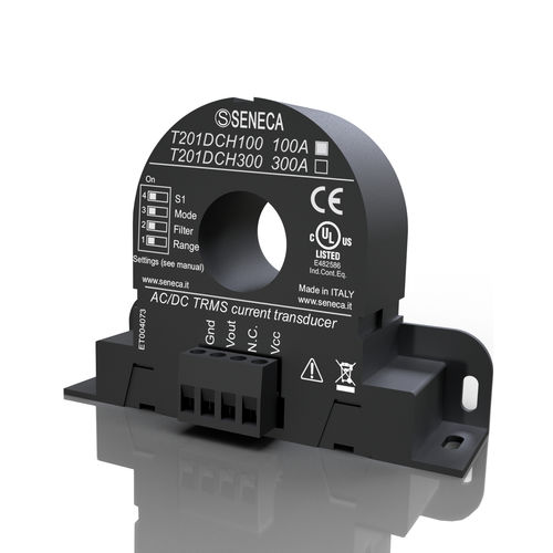 Transductor de corriente de efecto hall - T201DCH100  - SENECA | AUTOMATION INTERFACES - en riel DIN / DC / AC
