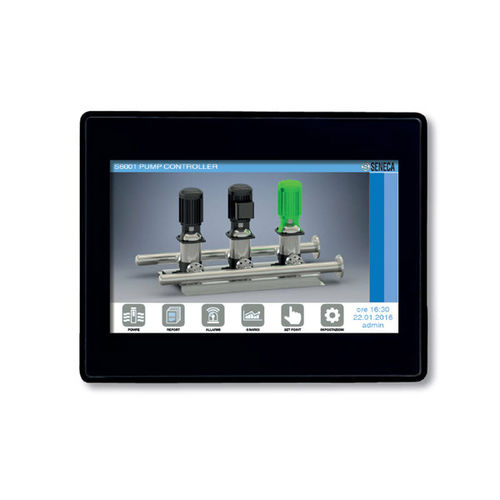 HMI con pantalla táctil - VISUAL5-PC - SENECA | AUTOMATION INTERFACES - empotrable / 800 x 480 / RISC