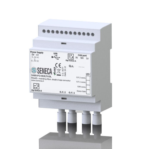 Convertidor de comunicaciones - S485-FO series - SENECA | AUTOMATION INTERFACES - de fibra óptica / RS-485 / Modbus RTU