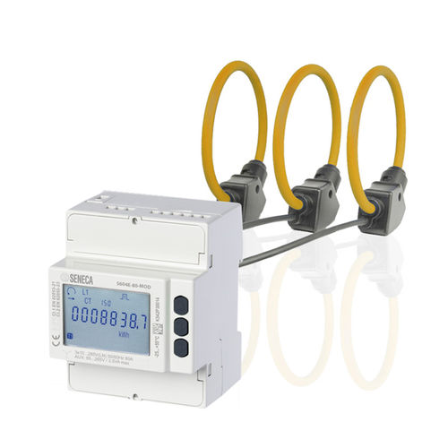Dispositivo de medición de potencia en riel DIN - S604E-ROG series - SENECA | AUTOMATION INTERFACES - trifásico / con entradas Rogowski