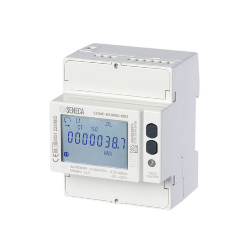 Contador de energía eléctrica trifásico - S504C-6 series - SENECA | AUTOMATION INTERFACES - en riel DIN / RS-485 / con comunicación integrada