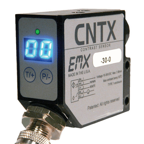 Detector de contraste rectangular - CNTX series - EMX Industries Inc. - de luz blanca / LED / de alta velocidad