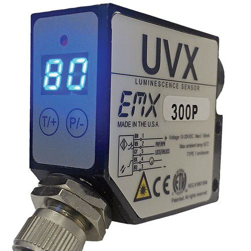 Detector de presencia - UVX series - EMX Industries Inc. - de velocidad / de fosforescencia / UV