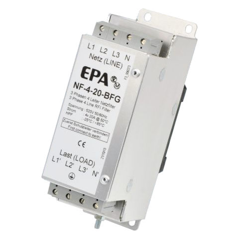 Filtro electrónico paso bajo - NF-4-BFG  - EPA GmbH - pasivo / RFI / compacto
