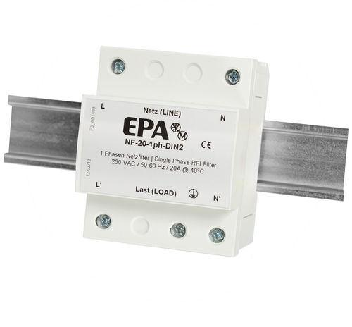 Filtro electrónico paso alto - NF-1ph-DIN2 - EPA GmbH - pasivo / EMI / compacto