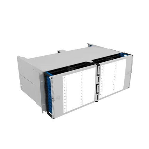 Sistema de gestión de cables para fibras ópticas - IANOS-STD-CHASSIS-FLX-4U-2G-T4  - HUBER+SUHNER