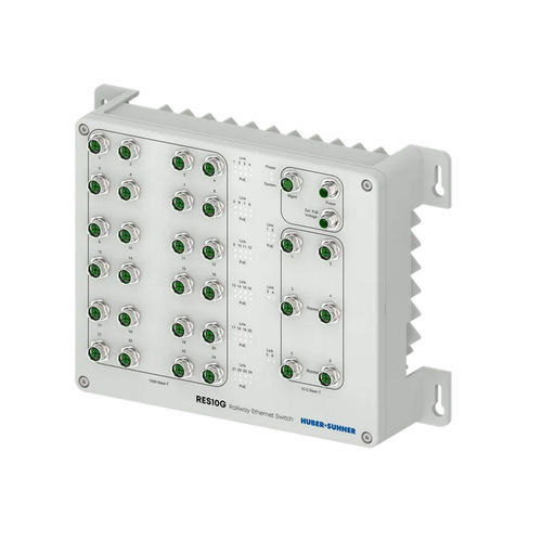 Conmutador Ethernet administrable - RES10G-3006BB-26P  - HUBER+SUHNER - 30 puertos / de nivel 2 / de nivel 3