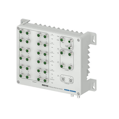 Conmutador Ethernet administrable - RES10G-2804-2SR-26P - HUBER+SUHNER - 30 puertos / de nivel 2 / de nivel 3