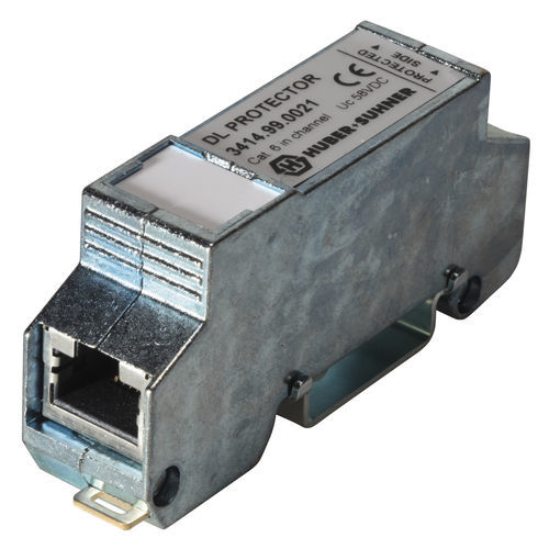 Protector de sobretensión de tipo 3 - 3414.99.0021 - HUBER+SUHNER - de exterior / para línea de transmisión de datos y telecomunicación / de alimentación Ethernet