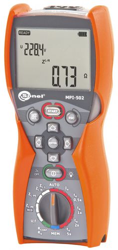 Comprobador de instalación eléctrica - MPI-502 - Sonel SA - de tensión / de continuidad / de corriente residual