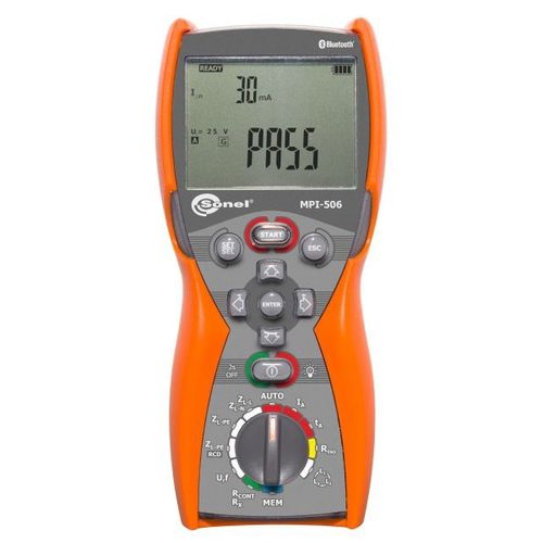 Comprobador de instalación eléctrica - MPI-506 - Sonel SA - de aislamiento / de tensión / de continuidad