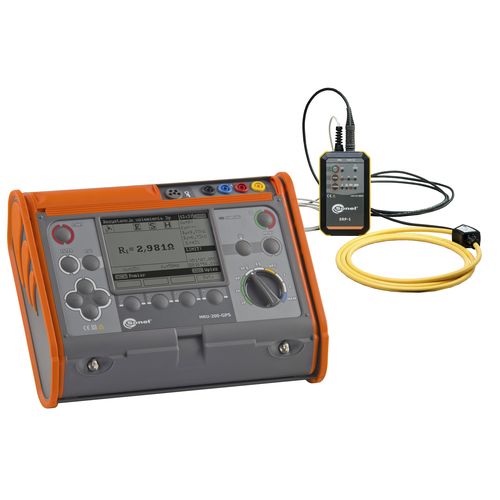 Comprobador de resistencia de tierra - MRU-200-GPS with ERP-1 adapter - Sonel SA - de continuidad / eléctrico / de corriente de fuga